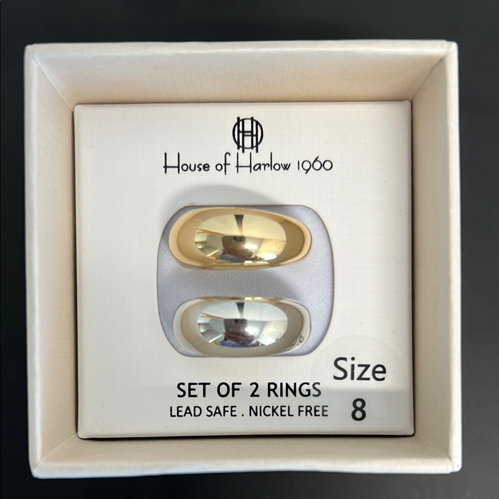 House of Harlow 1960  Gold and Silver Rings | Size 8